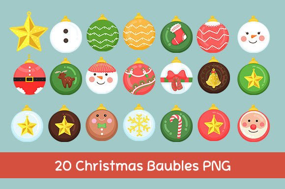 Download Christmas Baubles PNG - Premium Bundle